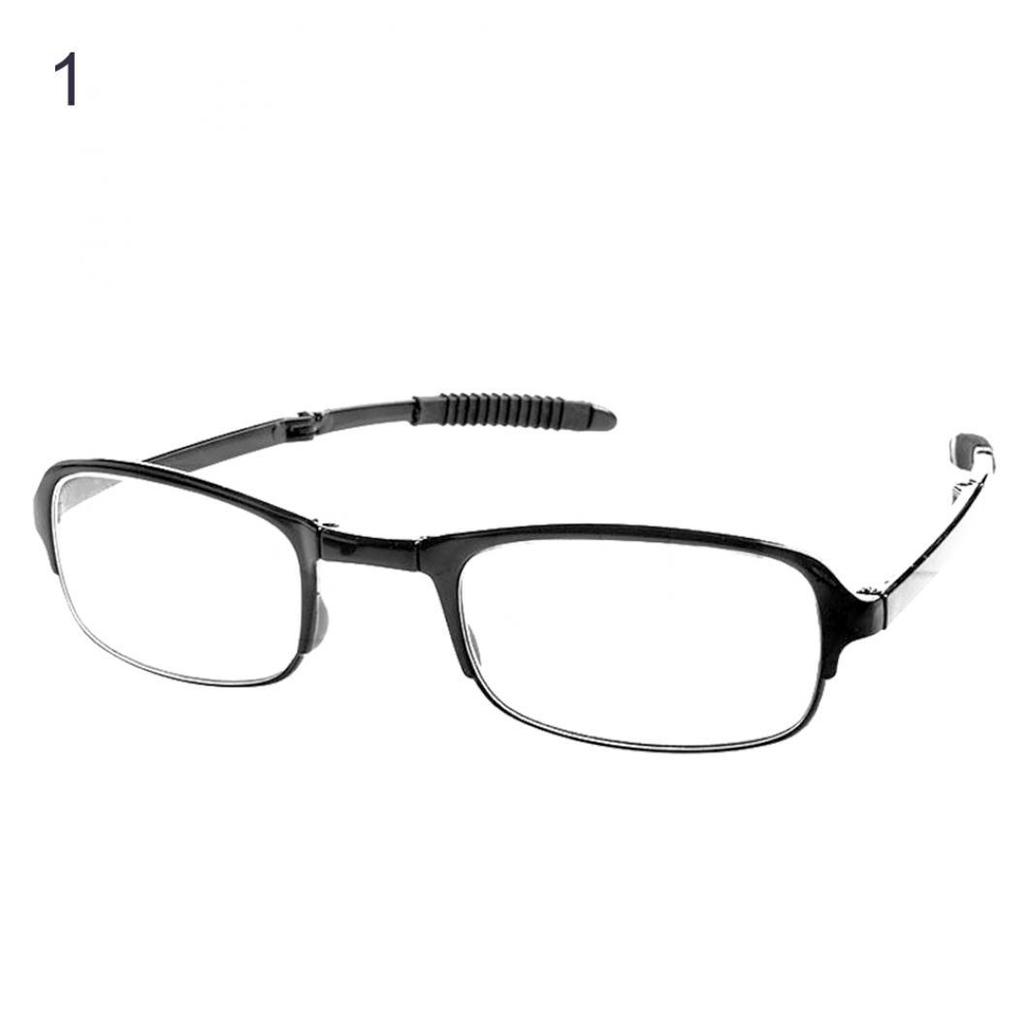 Foldable Unisex Reading Glasses +1 +1.5 +2 +2.5 +3 +3.5 +4.0 with Storage Case