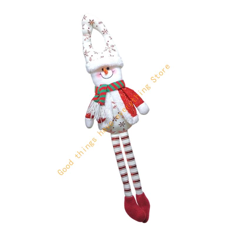 Christmas Doll Door Hanging Decoration for Christmas Tree Front Door Shelf Curtain Indoor and Outdoor Holiday Decoration 55KF