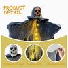 Glowing Halloween Skull Skeleton Gauze Hanging Ghost Home Outdoor Garden Decoration Halloween Party Horror Camping Props 2027