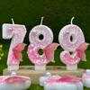 Number Birthday Candle Party Decoration Birthday Candle Shiny Pink Fish Tail