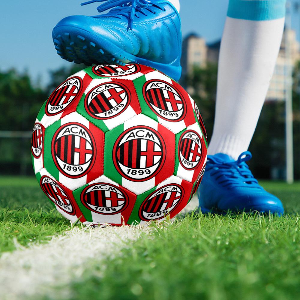 Ac Milan Size 5 Soccer Balls, High-Quality, Anti-Slip, Protective Football, a Unique Gift Suitable for Birthdays, Christmas