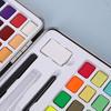 Zestaw farb akwarelowych z pędzlem Przenośny zestaw farb w pudełku Akwarela kieszonkowa dla artystów