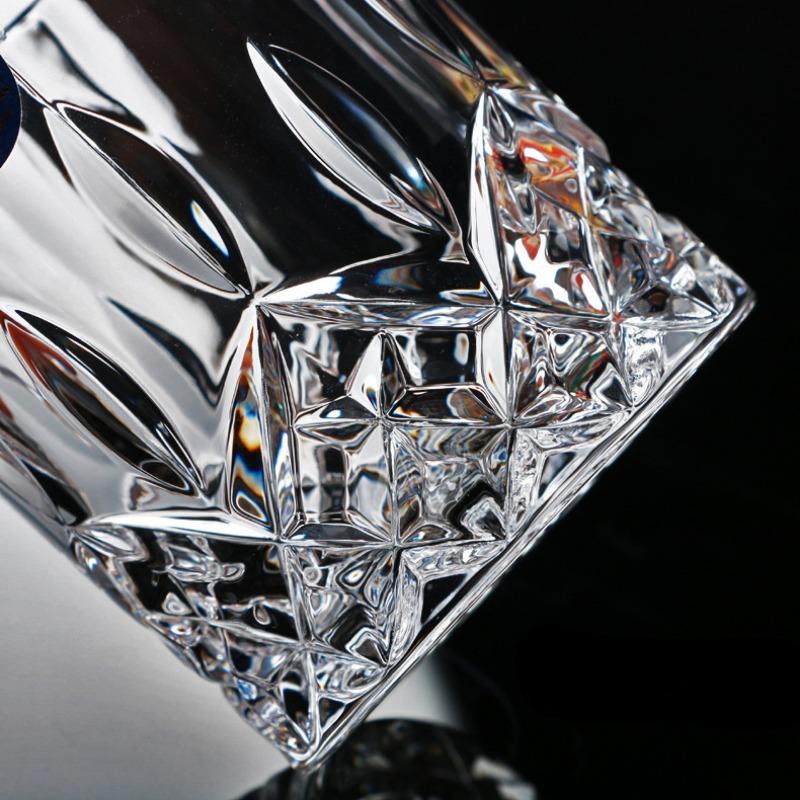 6 stk/4 stk/2 stk/1 stk Whiskyglass Krystallglass 230 ml Vinglass Gjennomsiktig Drikkeglass for Bar/Hjem Spiritusglass Preget Vannglass