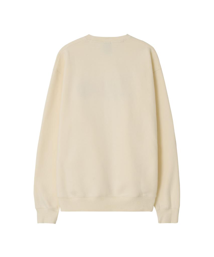 LEE Boucle Vintage Logo Brushed Sweatshirt Cream