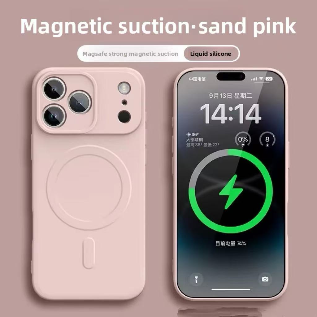 Luxury Original Liquid Silicone For Magsafe Case For For Iphone 17 Pro 16 Pro Max 15 14 Plus 13 12 Mini Shockproof Cover Accessories