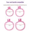 Men's Honeycomb Chastity Cage: Femboy Lock, Plastic Restraint Ring, Slave Training Accessory.