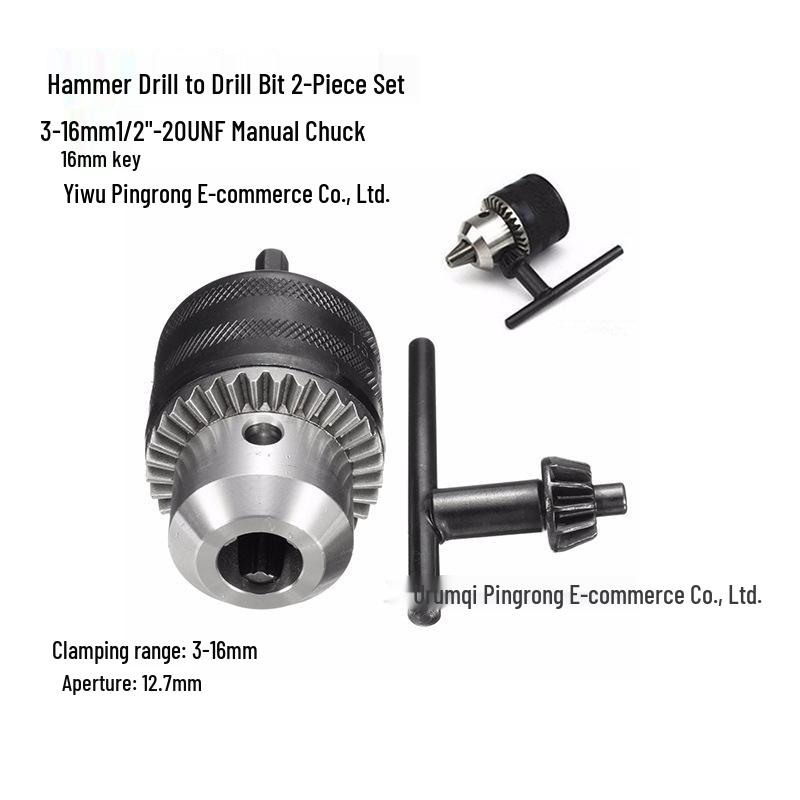 Hammer Drill Accessories: Impact Drill Wrench Converter, Hand Drill Chuck Adapter, Square/Round Shank Rod