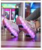 Binle Bird Luminous 4-Wheel Kids' Running Shoes: Removable, Summer-Friendly for Boys & Girls