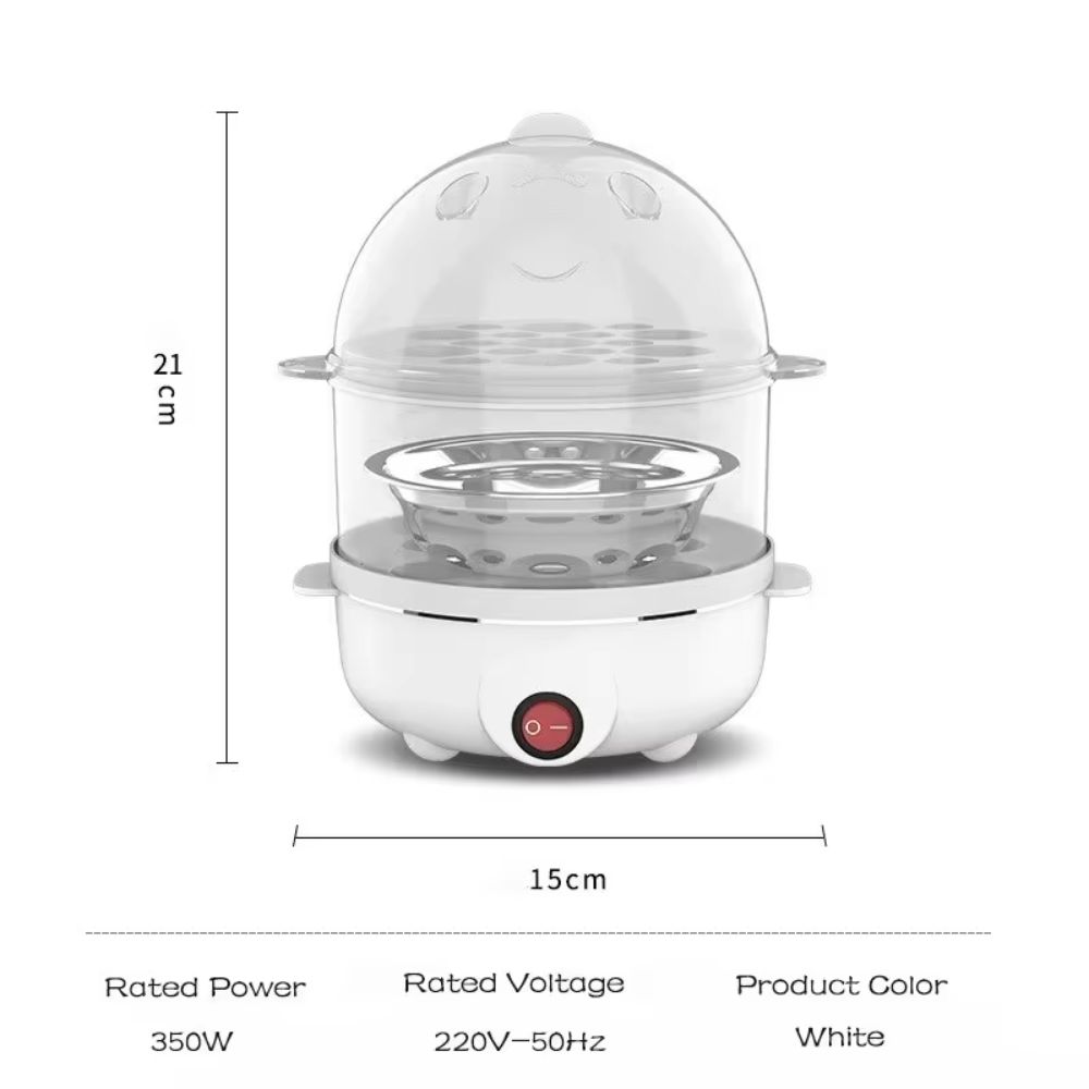 220V Egg Cooker Ready-To-Eat Mini Breakfast Machine New Electric Egg Boiler  Cooking