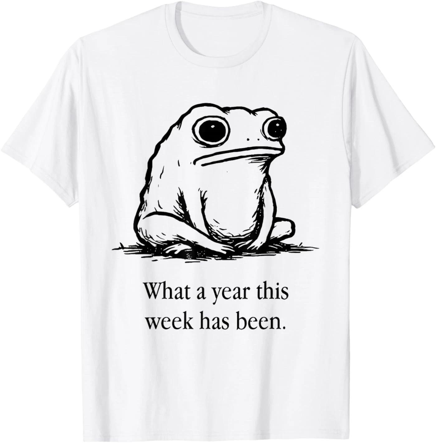 What a Year This Week has Been Frog T-Shirt S