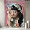 Custom Name Melanie Martinez Wall Tapestry Aesthetic Wall Hanging Printed Fabric Blanket Decorative Tapestries for Bedroom Living Room Home Decor