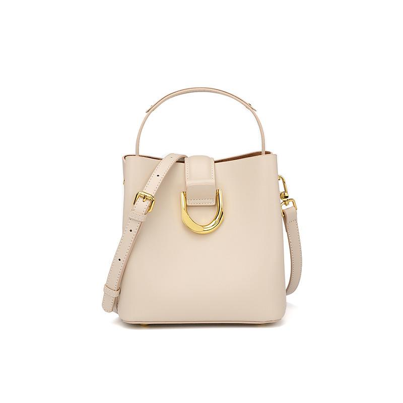 

Women S Bucket Bag Trendy Autumn And Winter Fashion Versatile Large Capacity Commuter Portable Shoulder Messenger Bag Women брудно-білий