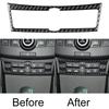 Car Interior Climate Control Panel Trim Cover For Infiniti Q50 Q60 For Acura For TSX 2009-14 Carbon Firber Interior Sticker