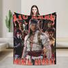 Mortal Kombat 2 Duotone Fighters Blanket Cover Velvet Lightweight Throw Blanket for Outdoor Travel Bedspread