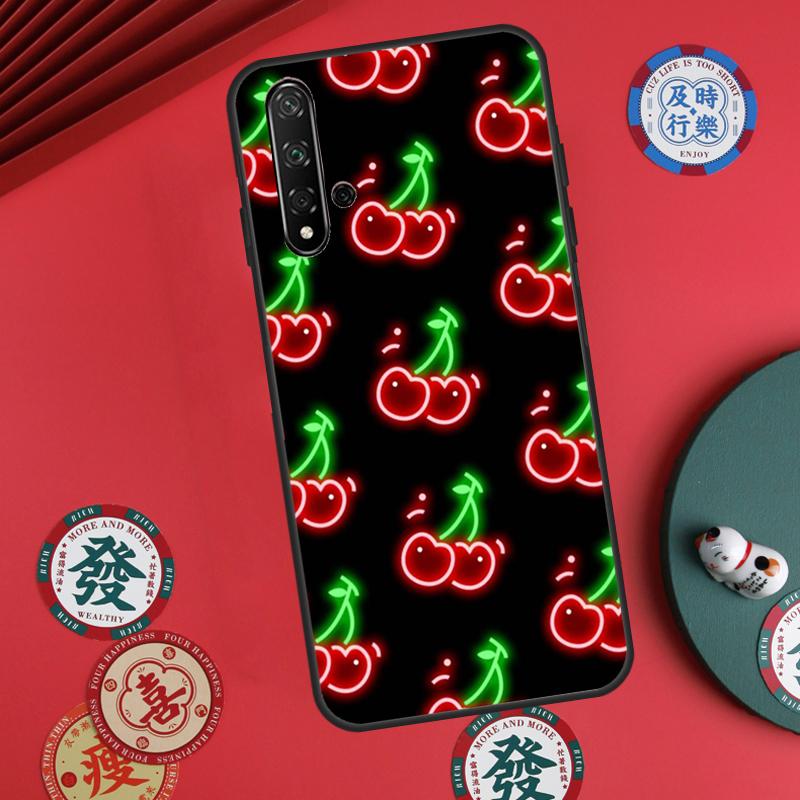 Cherry Pattern For Huawei Nova Y73 Y72 Y61 Y91 Y90 Y70 Y60 12s 12i 11i 8i 9 10 SE P60 Pro P30 P40 Lite Case