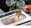 Burnt Edge Rose Imitation Oil Painting for Car Interior Decoration – Cup Holder Floral Ornament