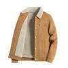 Men's Suede Plush Jacket: Warm, Thickened, Casual Wear for Spring, Autumn, and Winter