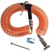 Socpuro Truck Mount Air Duster Gun Compressor & 6m Spiral Air Hose & 3-Way Quick Connector & Air Blow Gun 3-Piece Set with Brass Nozzle, PU Air Hose,