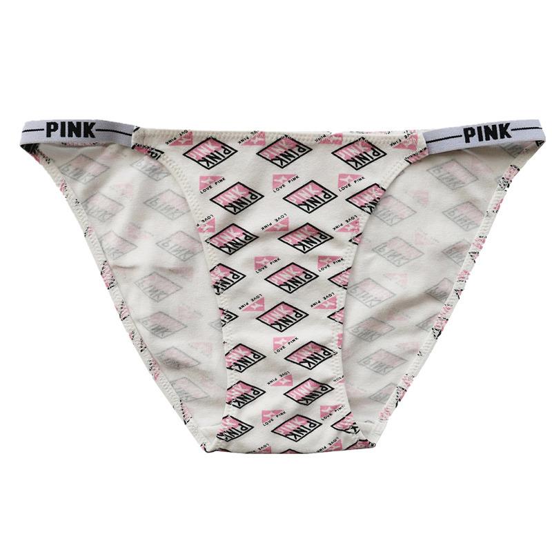 Women's Briefs Printed Letter Thin Belt Sexy Panties Women Low Fanny Pack Buttocks Women Bareathable Underwear