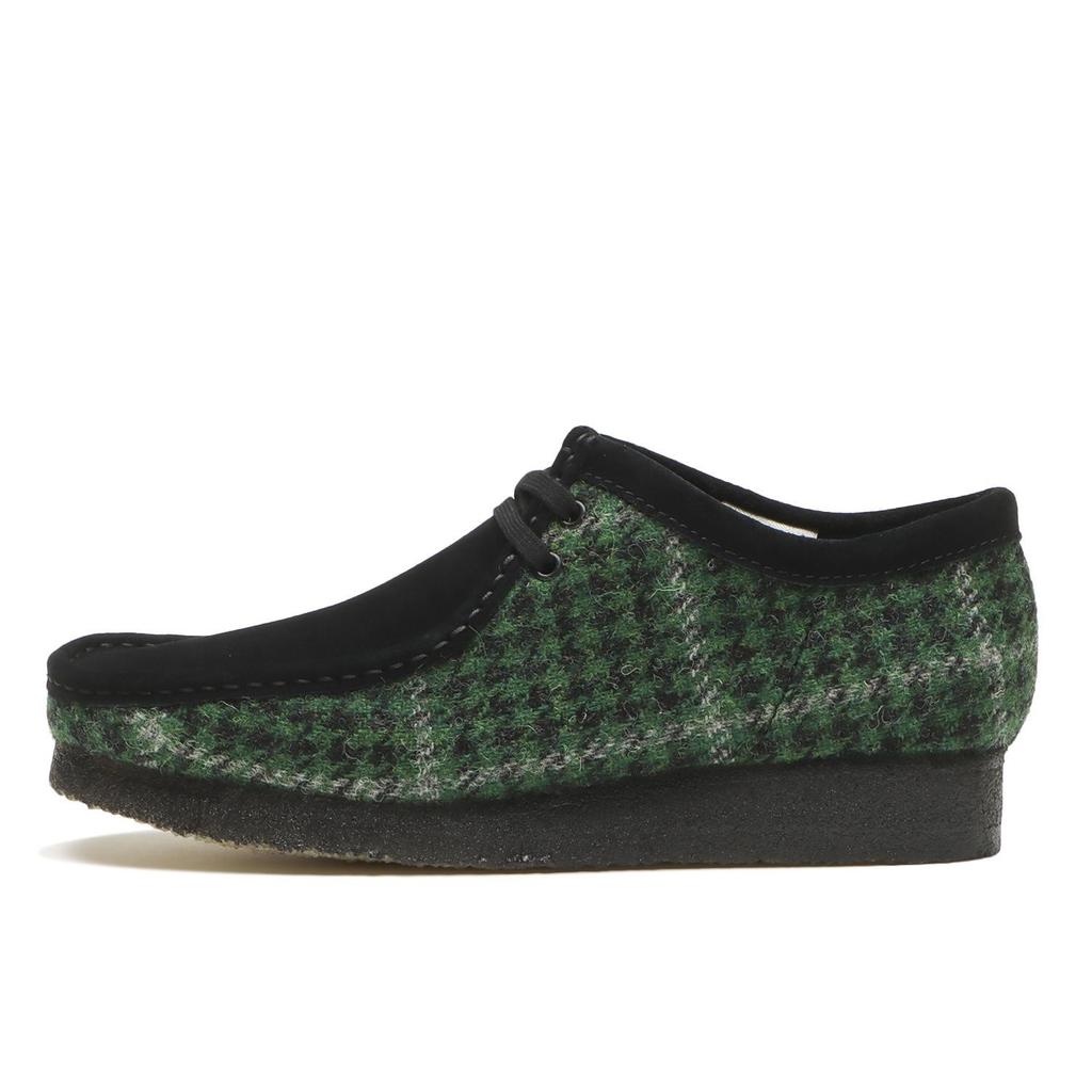 26182790 Harris Tweed A Clarks Wallabee Zielona Tweedowa Kombinacja ( Mężczyźni )