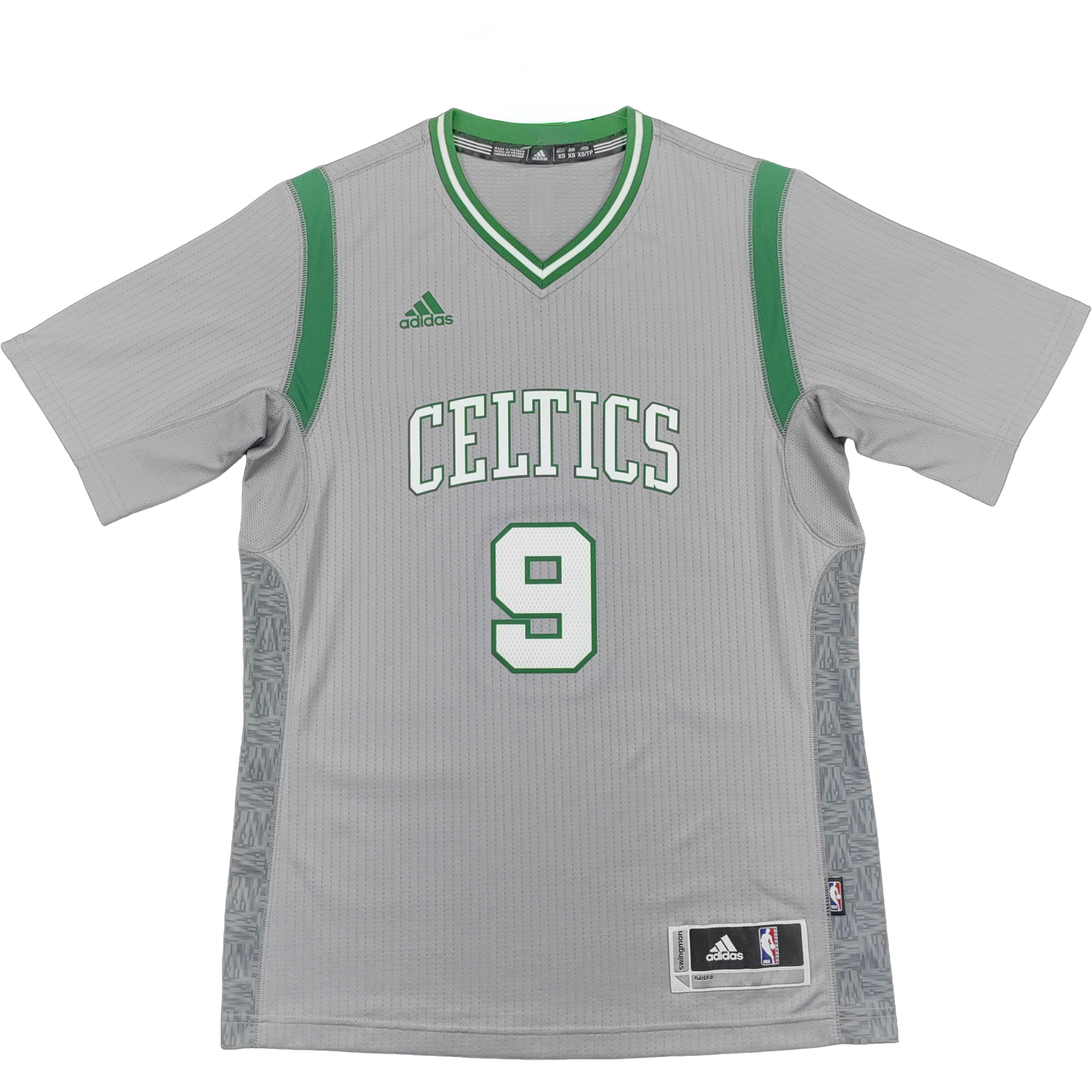 

Adidas X Коллаборация НБА Свингмен Фан Эдишн Бостон Селтикс Раджон Рондо V-образный вырез Модная Мягкая Футболка с коротким рукавом для баскетбола Унисекс майка A45854 XS