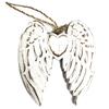 Double Angel Wing Heart Ornament, Handmade 15cm