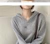 Women's Loose Hooded Knit Dress - Long-Sleeved, Autumn/Winter Style, Ideal as Inner Layer with Coat