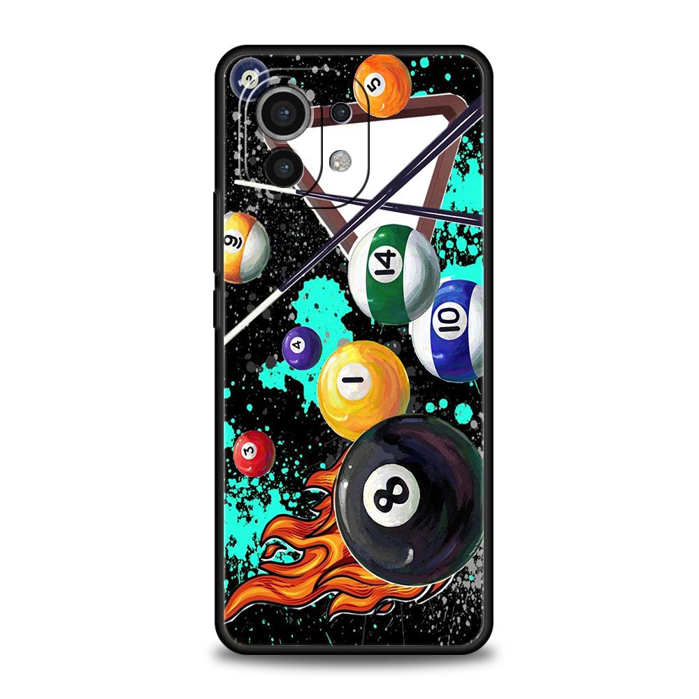 Phone Case Cover for Xiaomi Mi 17 Pro Max 15 14 13 12 11 Ultra 15T 14T 13T 12T Pro Lite Soft TPU Billiard Fashion Brand Number
