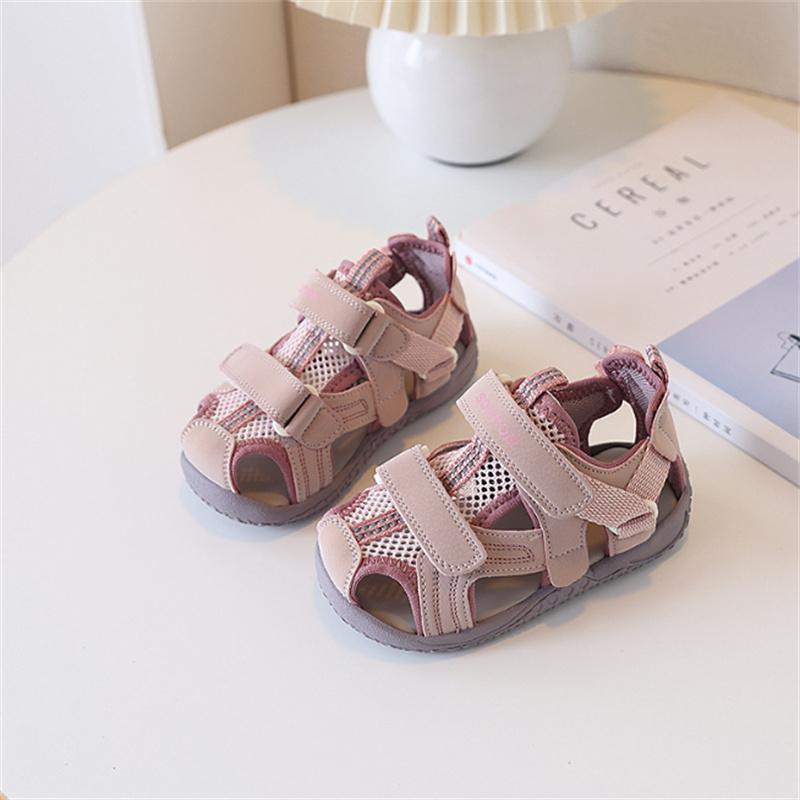 

New Summer Children Sandals Mesh Breathable Boys Sandals Soft Sole Non-slip Fashion Kids Girls Beach Sandals EU22-31 24