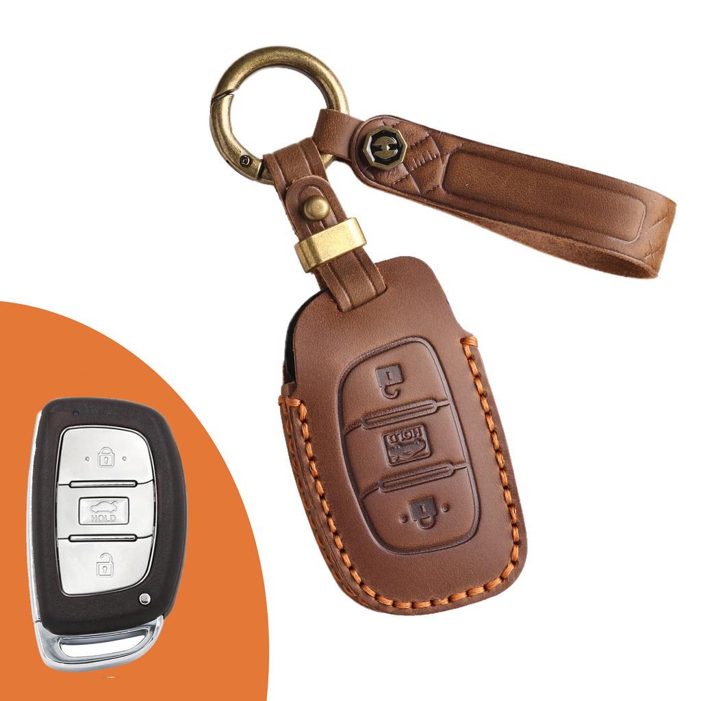 Anwendbar auf Peking Hyundai Lead Schlüsselsatz ix35 Langming Bild ix25 Rena Elantra Autoleder Rindsleder