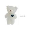 Mini Plush Bear Keychain Cute Aniaml Keyring Hanging Ornament Keys Holder Backpack Handbag Charm Gift for Girls Women