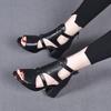 New women's sandals fish mouth hollow one-word wedge style sandals women