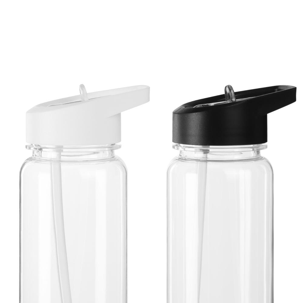 Clear BPA Free With Flip Straw Drinking Canteen Leakproof  Bottles Sports Water Bottle Sport Cup