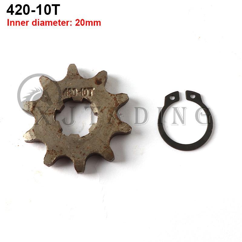 420#20MM 10 11 12 13 14 15 16 17 18 19T Toothed Sprocket&Fixed Plate Lock for 50-125cc Motorcycle Pit Dirt Bike ATV Go Kart Quad