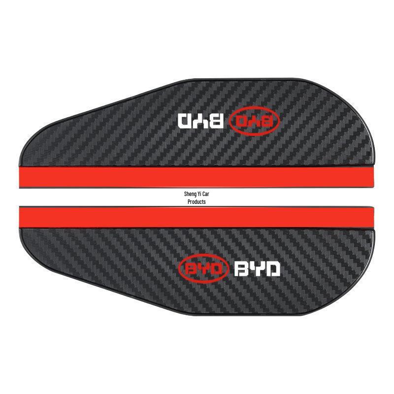 Carbon Fiber Pattern Rainproof Rearview Mirror Shield - Universal Fit