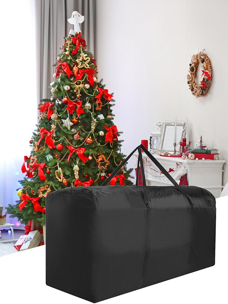 

1PC Artificial Xmas Oxford Cloth Storage Bag Extra Large Christmas Tree Storage Bag with Reinforced Handles Dual for Holiday 122x39x55CM