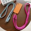 Macrame Woven Phone Lanyard Clear TPU Connector Neck Phone Strap Phone Keychain Strap  for Phones