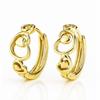 Earrings Stainless Steel Plated with 14K Gold English Clasp