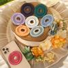 Mobile Phone Double-sided Magnetic Holder for Magsafe 360° Rotation Strong Magnet Finger Ring Folding Stand for iPhone 17 16 Pro