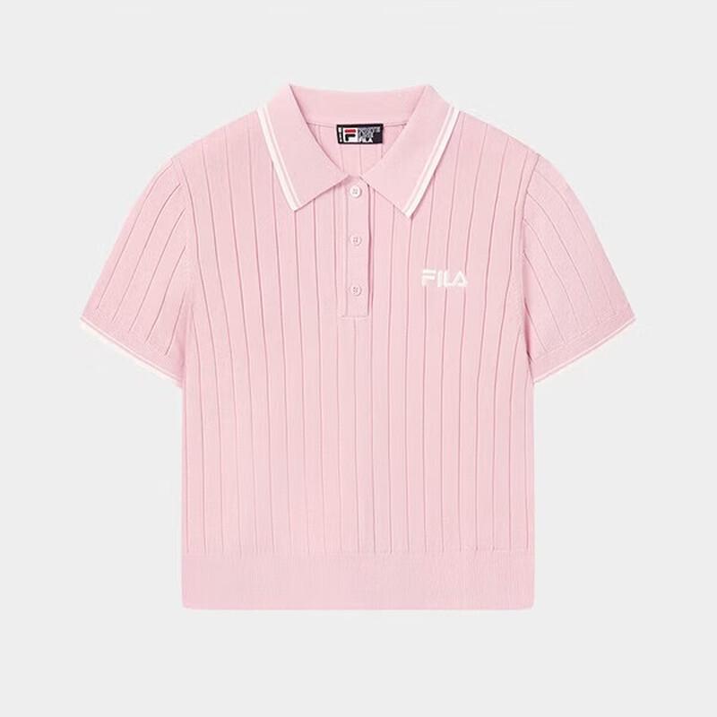 FILA Women's Knitted Short Sleeve Polo Shirt