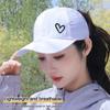 UV Protection Quick Dry Hat Embroidered Hearts Sports Cap New Ponytail Cap Men