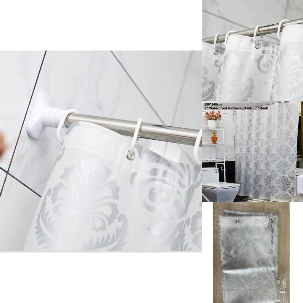 Vattentätt duschdraperi i PEVA i europeisk stil med geometriskt abstrakt mönster för badrumsdekor och present