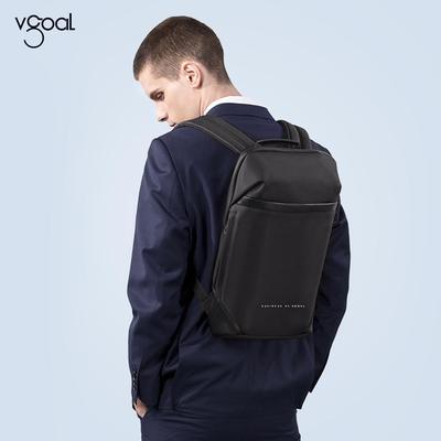 Vgoal Men Backpack Business Vodotesný batoh na laptop 15/15,6 palcový s USB rýchlym nabíjaním Čierne školské tašky pre vysokoškolákov