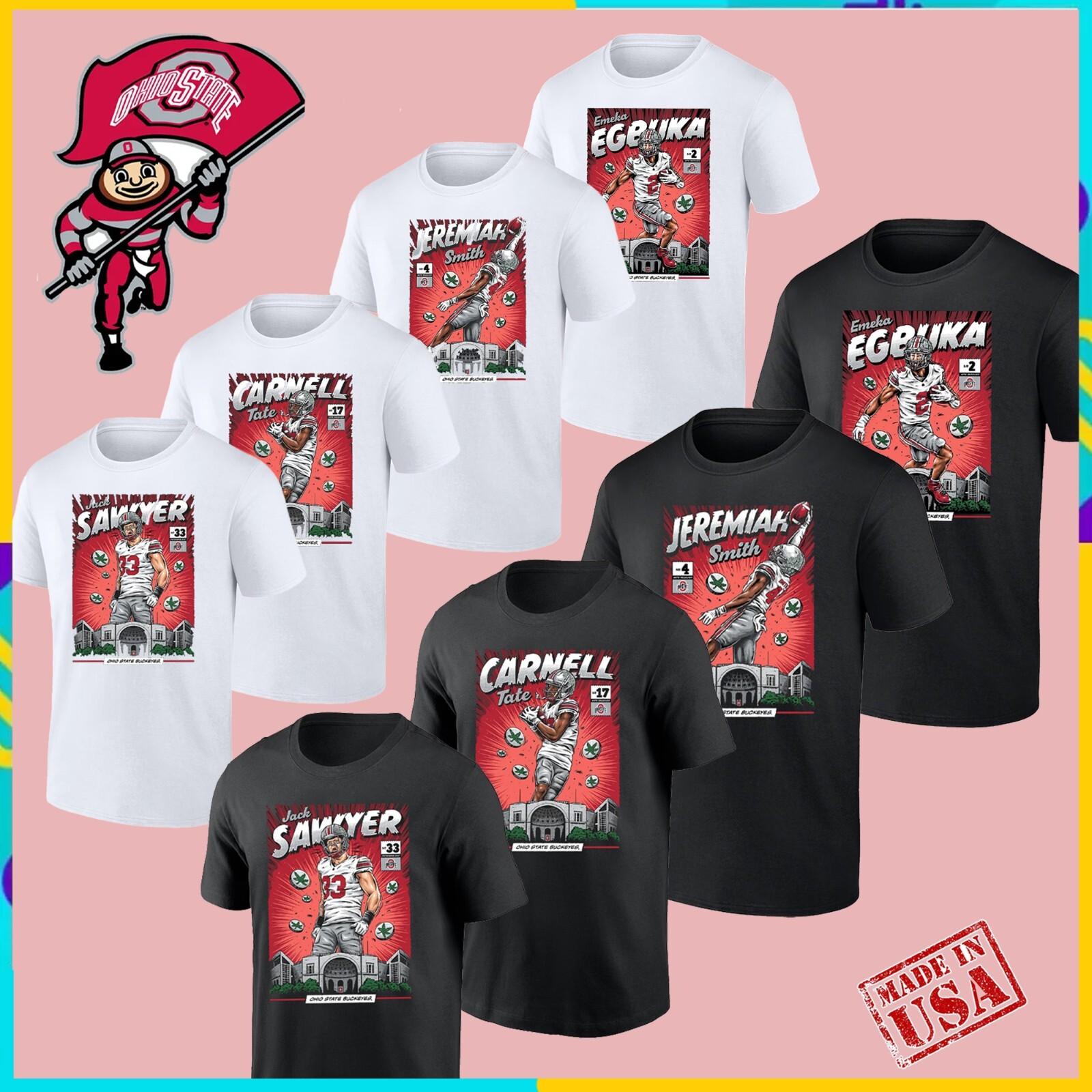 Collection of Highlight Player T-Shirts For Fans Ohio State 2026 National Champs XXXXL