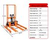 Compact Lightweight Electric Manual Hydraulic Forklift with Foldable Stacker