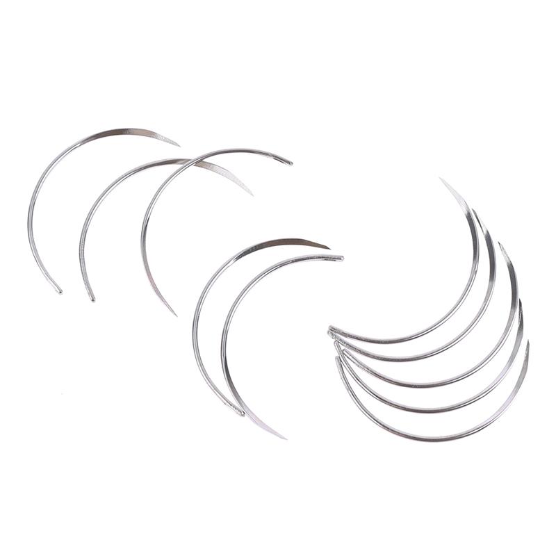 

10Pcs Metal 1/2 Corner Medical Needle Suture Surgical Tool Double Eyelid 10*28