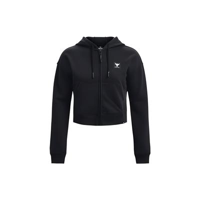 Johnson Serie Unifarbene Baumwolle Durchgehender Reißverschluss Sportjacke Damenjacken Schwarz 1377446-001
