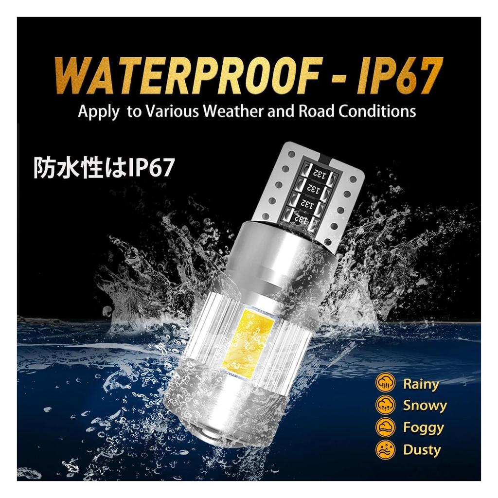 T10 LED Position Lamp, LED Back Lamp, Backward Light, Explosive Light, Double Brightness Up,