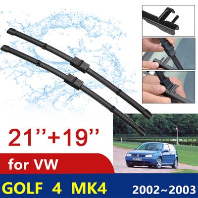 Escobillas limpiaparabrisas para Volkswagen VW Golf 4 MK4 2002-2003, parabrisas delantero sin marco, goma antinieve, estilo de coche.