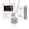 Elegant Moissanite Pendant Necklace With Thick White Gold Plating Hexagonal Crown Design Box Chain 21-50cm Adjustable Length